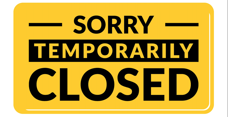Temporary closed